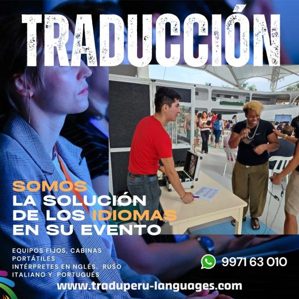 Servicio de traductor eventos INGLES RUSO portugués LIMA CUSCO TRUJILLO Perú